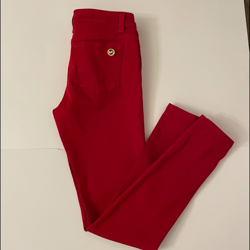Michael Kors Skinny Red Jeans Size 2